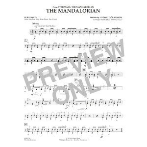 The Mandalorian (from Star Wars: The Mandalorian) (arr. Longfield) - Percussion