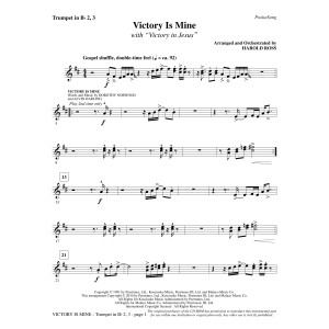 Victory Is Mine (with "Victory In Jesus") - Bb Trumpet 2,3