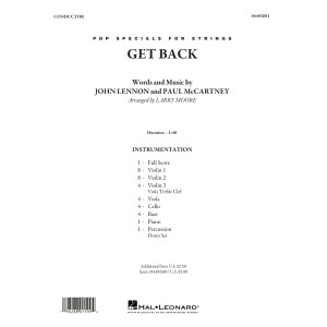 Get Back (arr. Larry Moore) - Conductor Score (Full Score)