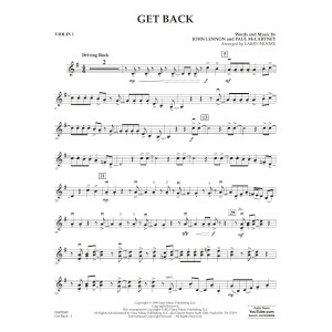 Get Back (arr. Larry Moore) - Violin 1