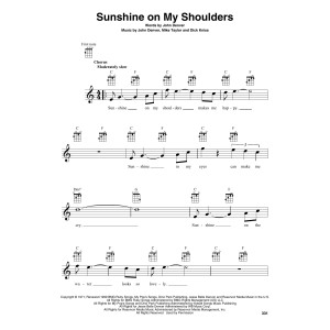 Sunshine On My Shoulders