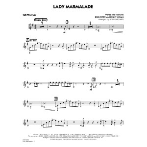 Lady Marmalade (from Moulin Rouge) (arr. Roger Holmes) - Baritone Sax