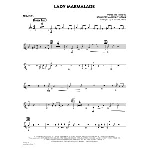 Lady Marmalade (from Moulin Rouge) (arr. Roger Holmes) - Trumpet 3