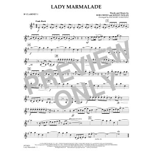 Lady Marmalade (from Moulin Rouge) (arr. Richard Saucedo) - Bb Clarinet 1