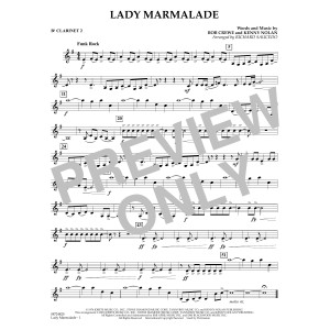 Lady Marmalade (from Moulin Rouge) (arr. Richard Saucedo) - Bb Clarinet 2
