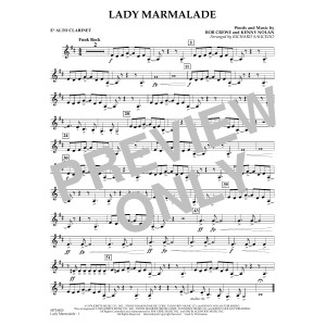 Lady Marmalade (from Moulin Rouge) (arr. Richard Saucedo) - Eb Alto Clarinet
