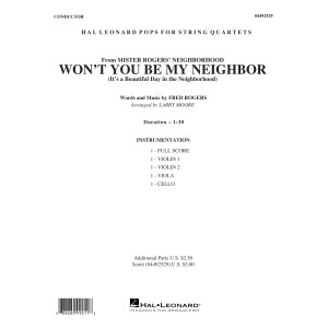 Won't You Be My Neighbor? (It's a Beautiful Day in the Neighborhood) - Conductor Score (Full Score)