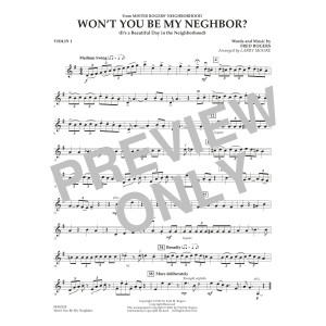 Won't You Be My Neighbor? (It's a Beautiful Day in the Neighborhood) - Violin 1