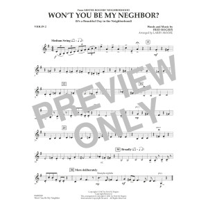 Won't You Be My Neighbor? (It's a Beautiful Day in the Neighborhood) - Violin 2