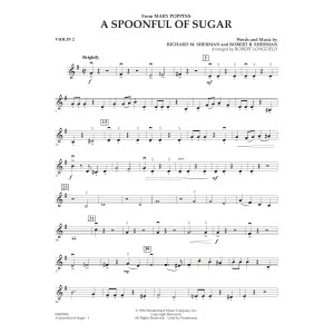 A Spoonful of Sugar (arr. Robert Longfield) - Violin 2