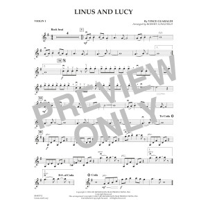 Linus and Lucy (arr. Robert Longfield) - Violin 1