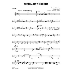 Rhythm of the Night (arr. Roger Holmes) - Alto Sax 1