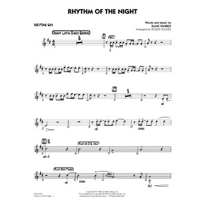 Rhythm of the Night (arr. Roger Holmes) - Baritone Sax