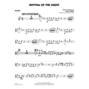 Rhythm of the Night (arr. Roger Holmes) - Trumpet 1