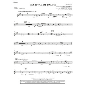 Festival of Palms (Full Orchestra) - Bb Clarinet 1
