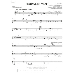 Festival of Palms (Full Orchestra) - Bb Clarinet 2