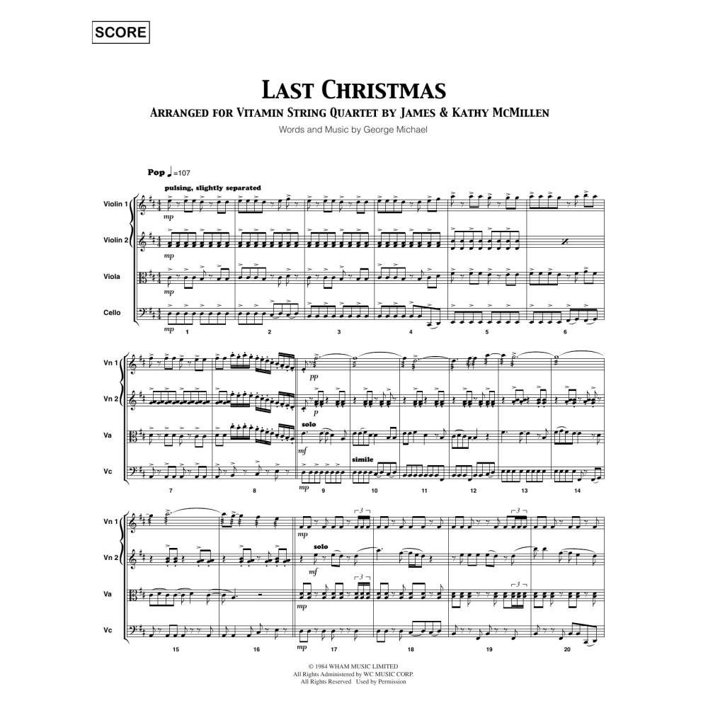 Last Christmas - Full Score