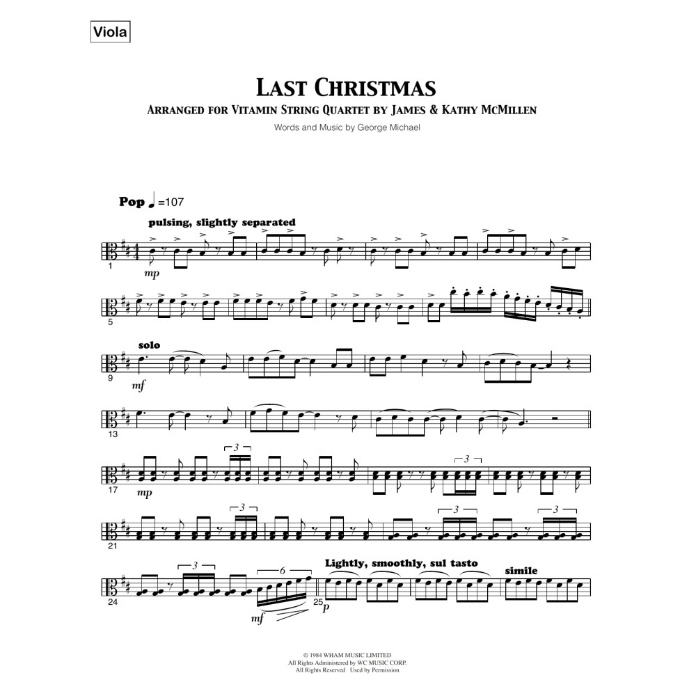 Last Christmas - Viola