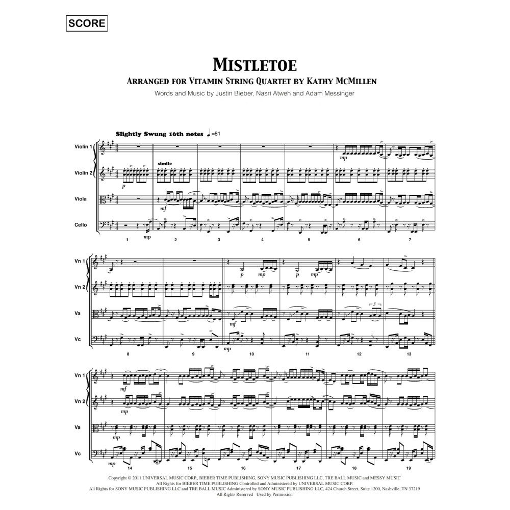 Mistletoe - Full Score