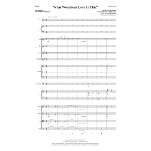 What Wondrous Love Is This? (arr. Heather Sorenson) - Full Score