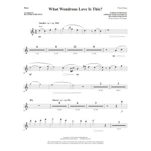 What Wondrous Love Is This? (arr. Heather Sorenson) - Flute