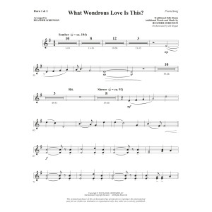 What Wondrous Love Is This? (arr. Heather Sorenson) - F Horn 1 & 2
