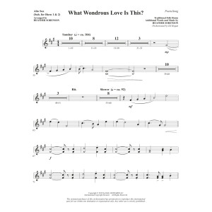 What Wondrous Love Is This? (arr. Heather Sorenson) - Alto Sax (sub. Horn)