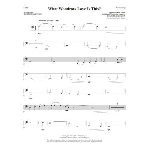 What Wondrous Love Is This? (arr. Heather Sorenson) - Cello