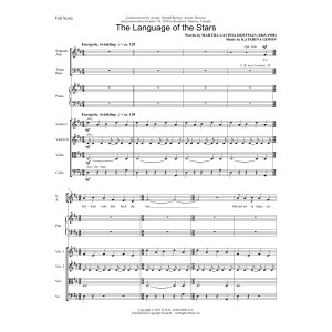 Language of the Stars (String Quartet) - Score