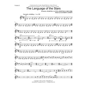 Language of the Stars (String Quartet) - Violin 2