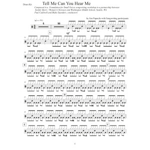Tell Me Can You Hear Me - Drum Set