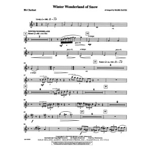 Winter Wonderland of Snow - Bb Clarinet