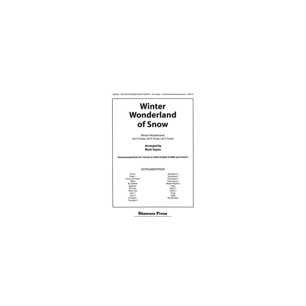 Winter Wonderland of Snow - Bassoon