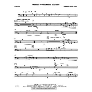 Winter Wonderland of Snow - Bassoon