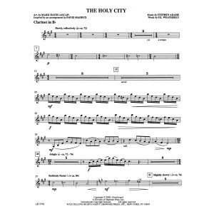 The Holy City (arr. Mark Hayes) - Clarinet in Bb