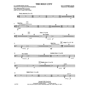 The Holy City (arr. Mark Hayes) - Un-pitched Percussion