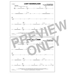 Lady Marmalade (from Moulin Rouge) (arr. Michael Brown) - Cymbals