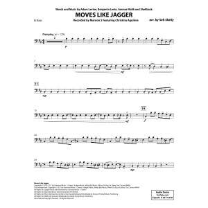 Moves like Jagger (for Brass Quintet) (arr. Seb Skelly) - Eb Bass B.C.