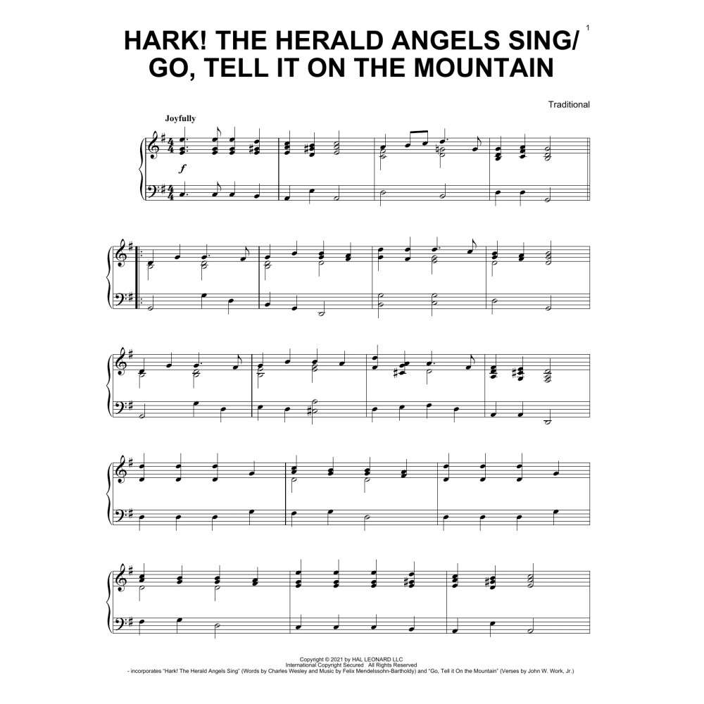 Hark! The Herald Angels Sing / Go, Tell It On The Mountain
