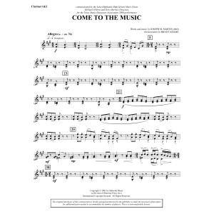 Come to the Music - Clarinet 1 & 2