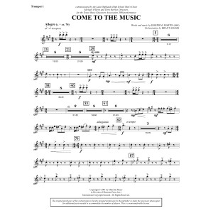 Come to the Music - Trumpet 1