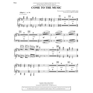 Come to the Music - Piano