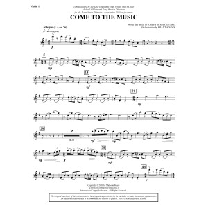 Come to the Music - Violin 1