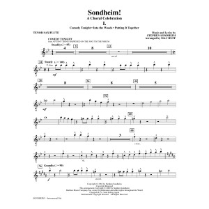 Sondheim! A Choral Celebration (Medley) (arr. Mac Huff) - Tenor Sax,Clarinet,Flute