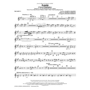 Annie (Choral Highlights) (arr. Roger Emerson) - Bb Trumpet 1