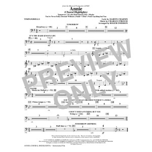 Annie (Choral Highlights) (arr. Roger Emerson) - Timpani & Bells