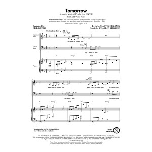 Tomorrow (from Annie) (arr. Ed Lojeski)