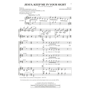 Jesus, Keep Me In Your Sight