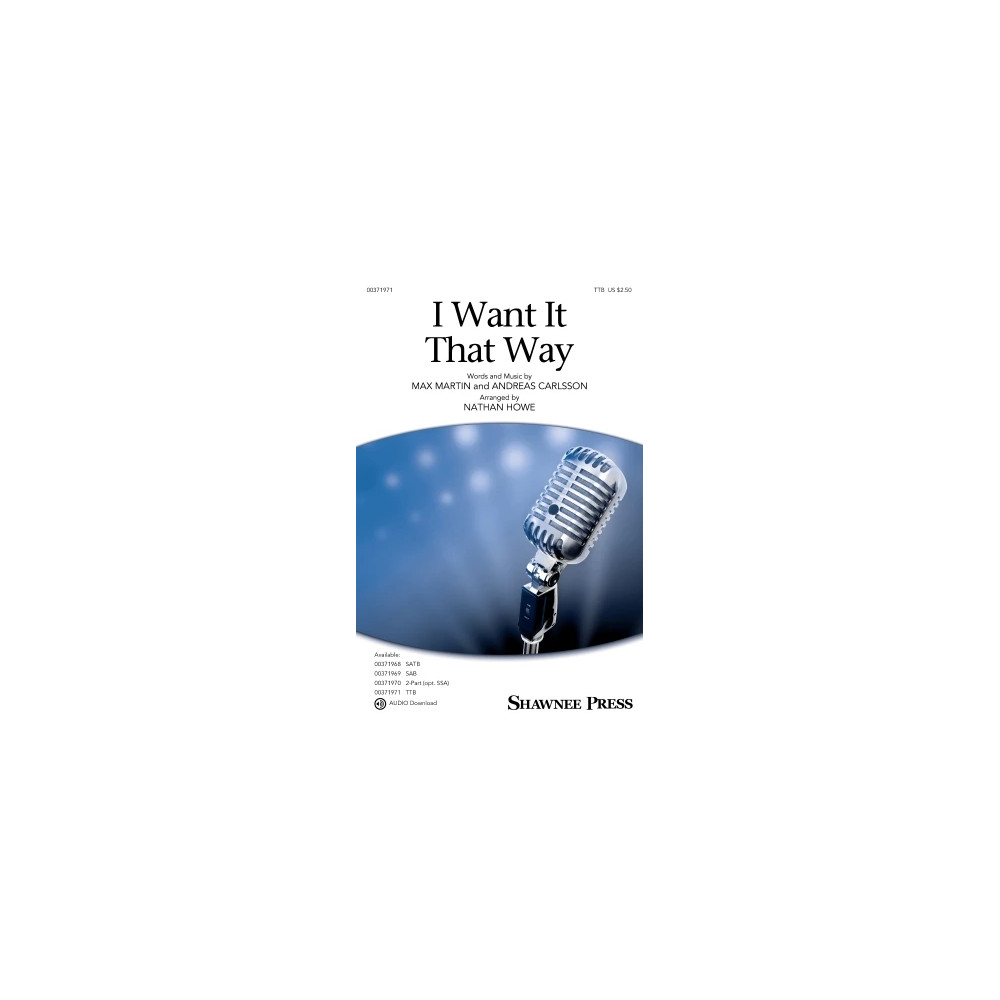 I Want It That Way (arr. Nathan Howe)