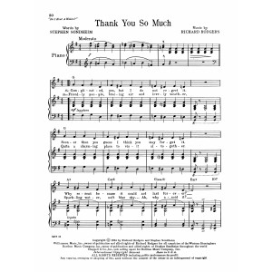 Thank You So Much (from Do I Hear A Waltz?)